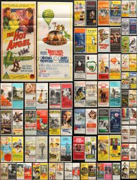 1s045 LOT OF 115 FOLDED AUSTRALIAN DAYBILLS 1960s-1980s great images from a variety of movies!
