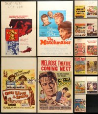 1s027 LOT OF 15 FORMERLY FOLDED WINDOW CARDS 1950s great images from a variety of movies!