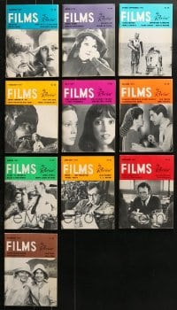 1s178 LOT OF 10 1977 FILMS IN REVIEW MOVIE MAGAZINES 1977 filled with great images & articles!