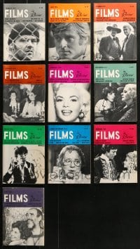 1s177 LOT OF 10 1976 FILMS IN REVIEW MOVIE MAGAZINES 1976 filled with great images & articles!