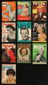 1s181 LOT OF 10 DIGEST MAGAZINES 1940s-1950s including two with Marilyn Monroe on the cover!