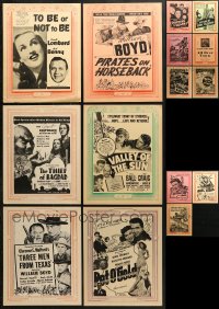1s066 LOT OF 15 VICTOR CORNELIUS LOCAL THEATER WINDOW CARDS 1940s from a variety of movies!