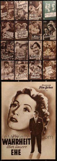 1s052 LOT OF 17 GERMAN PROGRAMS 1950s-1960s great images from a variety of different movies!