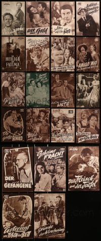 1s055 LOT OF 21 GERMAN PROGRAMS 1940s-1960s great images from a variety of different movies!