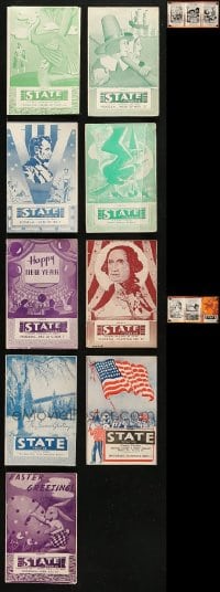1s753 LOT OF 10 LOCAL THEATER HERALDS 1930s-1940s great images from a variety of different movies!