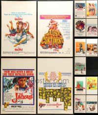 1s032 LOT OF 19 WINDOW CARDS 1960s great images from a variety of different movies!