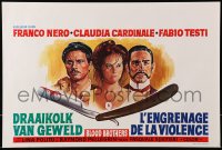 1t425 BLOOD BROTHERS Belgian 1974 I Guappi, art of Franco Nero, Claudia Cardinale & Testi!