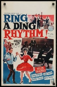 1t471 RING-A-DING RHYTHM Belgian 1962 Chubby Checker, rock 'n' roll, it's got Trad, Dad!