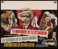 1t475 ST. VALENTINE'S DAY MASSACRE Belgian 1967 cool Ray artwork of gangsters!