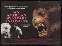 1t210 AMERICAN WEREWOLF IN LONDON British quad 1981 John Landis, David Naughton, Dunne!