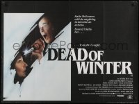 1t219 DEAD OF WINTER British quad 1988 directed by Arthur Penn, completely different skull art!