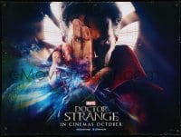 1t221 DOCTOR STRANGE teaser DS British quad 2016 image of Benedict Cumberbatch in the title role!