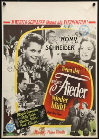1t064 WHEN THE WHITE LILACS BLOOM AGAIN Dutch 1956 montage of pretty Romy Schneider & cast!
