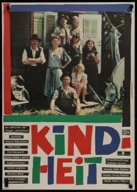 1t509 CHILDHOOD East German 23x32 1987 Siegfried 's Kindheit, cool image of top cast outside house!