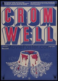 1t512 CROMWELL East German 23x32 1973 cool, completely different severed neck artwork!