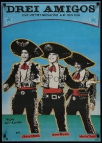 1t581 THREE AMIGOS East German 23x32 1990 Chevy Chase, Steve Martin & Martin Short by Finger!