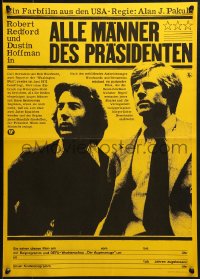 1t589 ALL THE PRESIDENT'S MEN East German 16x23 1977 Hoffman & Redford, different image!