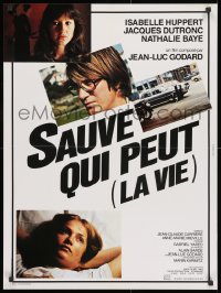 1t266 EVERY MAN FOR HIMSELF French 23x30 1980 Jean-Luc Godard, Isabelle Huppert, Nathalie Baye!