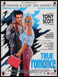 1t317 TRUE ROMANCE French 16x21 1993 Christian Slater, Arquette, written by Tarantino!