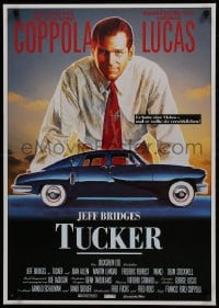1t128 TUCKER: THE MAN & HIS DREAM German 1989 Francis Ford Coppola, different art of Jeff Bridges!
