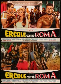 1t886 HERCULES AGAINST ROME group of 6 Italian 18x27 pbustas 1964 Ercole contro Roma, Sergio Ciani!