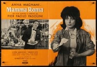 1t908 MAMMA ROMA Italian 19x27 pbusta 1962 Pier Paolo Pasolini, Anna Magnani, different!