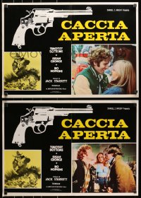 1t890 SMALL TOWN IN TEXAS group of 6 Italian 19x26 pbustas 1979 Timothy Bottoms & sexy Susan George!