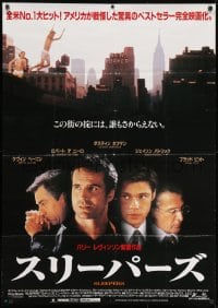 1t617 SLEEPERS Japanese 29x41 1997 Robert De Niro, Dustin Hoffman, Jason Patric, Brad Pitt!