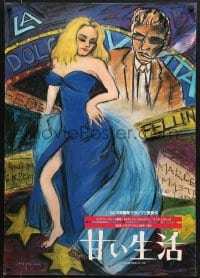 1t687 LA DOLCE VITA Japanese R1980s Federico Fellini, Mastroianni, Anita Ekberg, Itoju artwork!