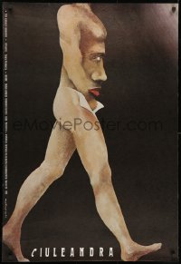1t330 CIULEANDRA Polish 26x38 1985 Sergiu Nicolaescu, bizarre Marian Nowinski art of face in torso!