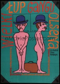 1t408 OLSEN GANG'S BIG SCORE Polish 24x33 1974 Olsen-bandens store kup, Flisak art of naked men!