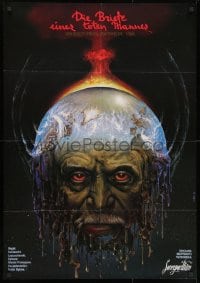 1t760 DEAD MAN'S LETTERS export Russian 28x39 1986 wild Bogdanov art of man w/melting earth head!