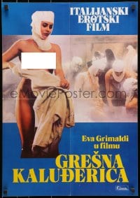 1t172 CONVENT OF SINNERS Yugoslavian 19x27 1986 directed by Joe D'Amato, sexy topless Eva Grimaldi