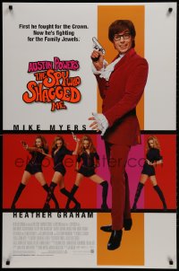 1w620 AUSTIN POWERS: THE SPY WHO SHAGGED ME DS 1sh 1999 Mike Myers, super sexy Heather Graham!