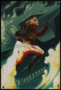 1w015 ROCKETEER #244/375 24x36 art print 2016 absolutely striking Tong art of him soaring into sky!