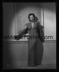 1x014 BARBARA STANWYCK 8x10 negative 1940s full-length in cool gown standing in the spotlight!