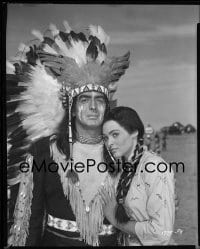 1x032 CHIEF CRAZY HORSE 8x10 negative 1955 Native American Indians Victor Mature & Suzan Ball!