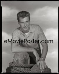 1x037 CLINT EASTWOOD 8x10 negative 1950s great super youthful portrait of the Hollywood legend!