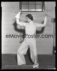 1x133 EVELYN VENABLE group of 3 8x10 negatives 1930s Paramount studio portraits fencing & modeling!