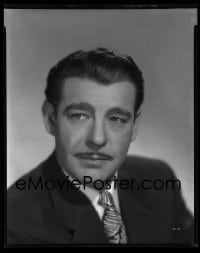1x086 LON CHANEY JR 8x10 negative 1940s great head & shoulders portrait in suit & tie!
