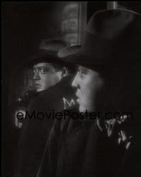 1x140 M group of 2 8x10 negatives R1970s Fritz Lang's masterpiece, classic image of Peter Lorre!