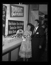 1x164 RONALD REAGAN/NANCY REAGAN 4x5 negative 1961 great candid at the premiere of Come September!