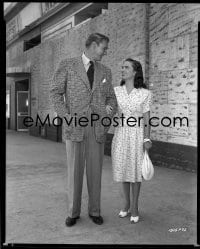1x114 SWELL GUY 8x10 negative 1946 Ann Blyth arm-in-arm with Sonny Tufts, smiling at each other!