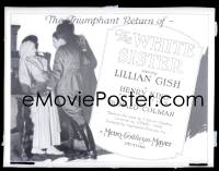 1x005 WHITE SISTER 11x14 negative R1920s title card image of Ronald Colman & nun Lillian Gish!