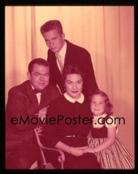 1x375 MARVIN MILLER 4x5 transparency 1950s family portrait with his wife, daughter & son!