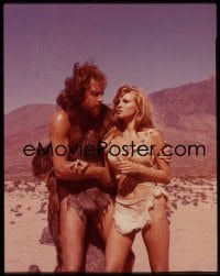 1x378 ONE MILLION YEARS B.C. 4x5 transparency 1967 sexy cavewoman Raquel Welch & John Richardson!