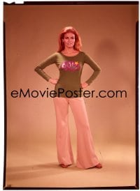 1x216 RAQUEL WELCH 5x7 transparency 1960s full-length portrait of the sexy star wearing POW shirt!