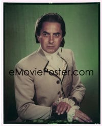 1x214 TYRONE POWER JR. 8x10 transparency 1950s great seated portrait wearing period costume!