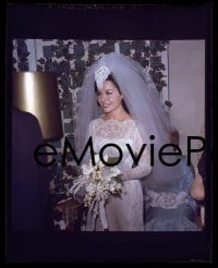 1x152 ANNETTE FUNICELLO group of 2 color 4x5 negatives 1965 happy at her wedding to Jack Gilardi!