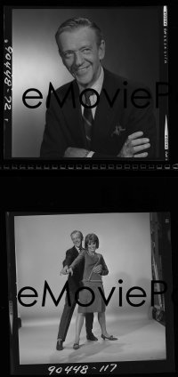 1x183 FRED ASTAIRE group of 4 2x2 negatives 1960s wonderful images dancing solo & with Barrie Chase!